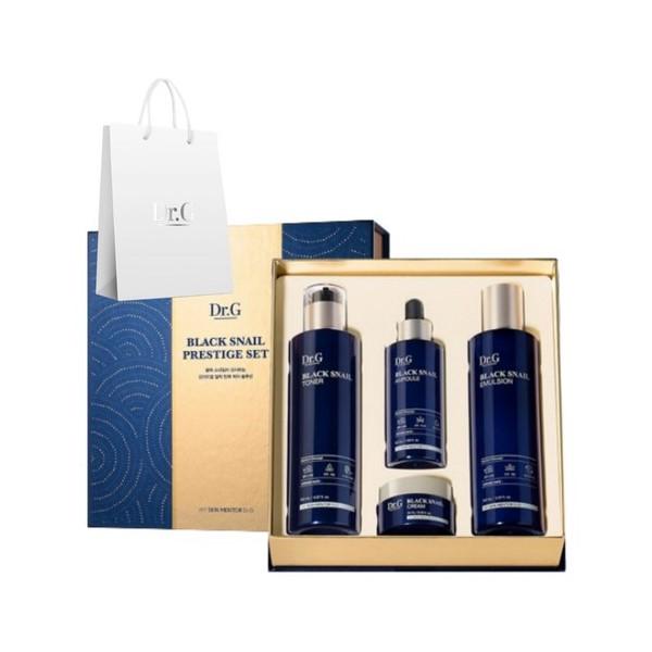 

Dr.G Black Snail Prestige Basic Skincare 4-Piece Set (Toner: 150ml + Ampoule: 50ml + Emulsion: 150ml + Cream: 15ml)