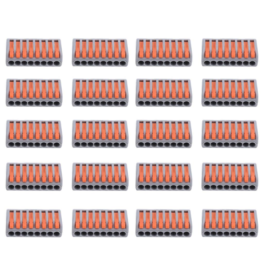 20Pcs Push Wire Wiring Connector  Quick Connect Terminal Blocks PCT-218
