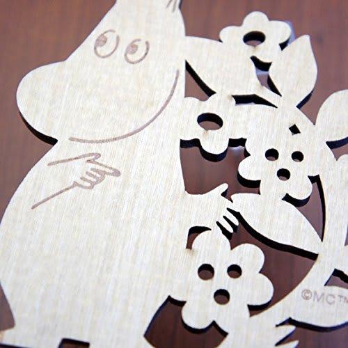 Yamaka Shoten MOOMIN Florit Wooden Coaster, Moomin Design, Nordic Style, Mother's Day Gift, MM961-346