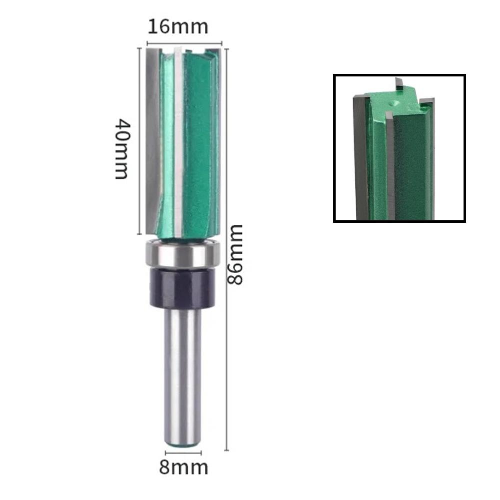 Router Bit Shank Cutter Router Bit Trimming Tool Hook&Shear Angles DIY Woodworking Milling Cutter Four Blades Drill Bits Tools