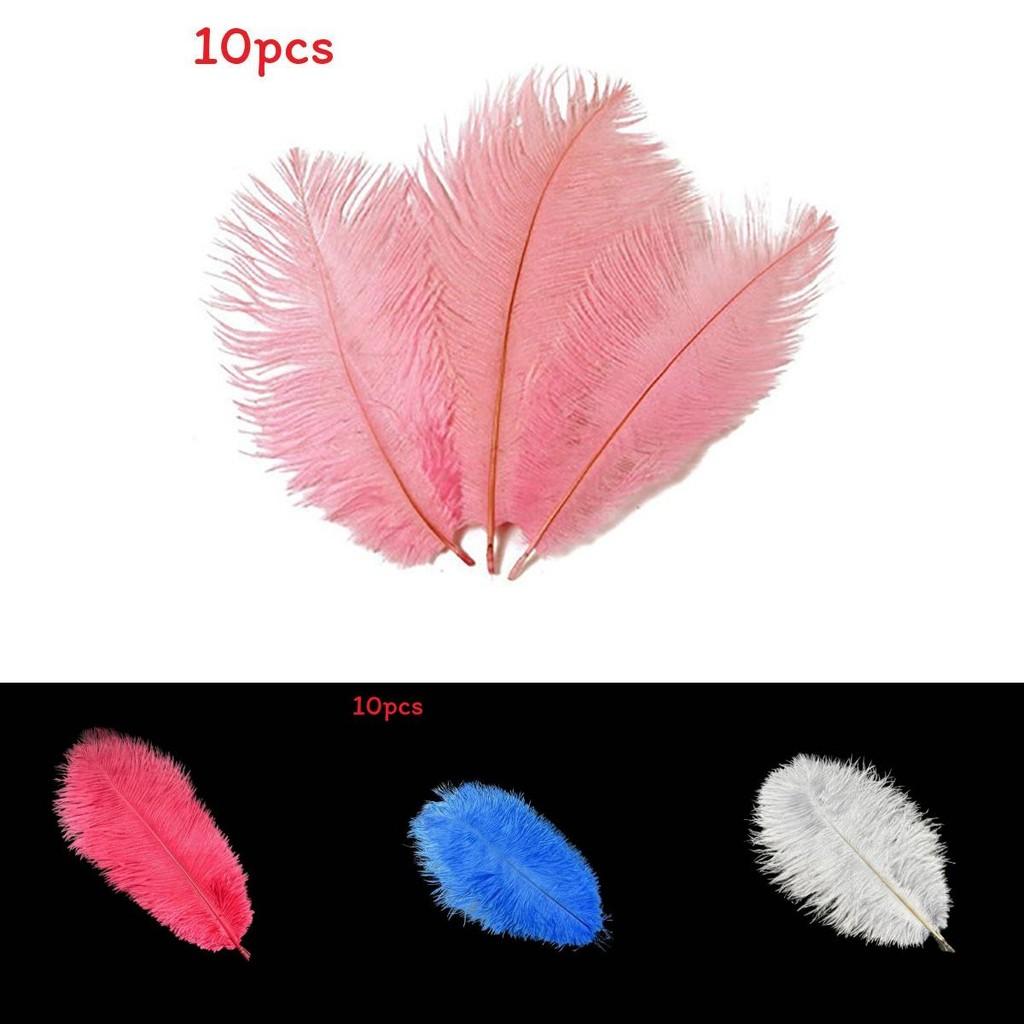 Luxurious Natural Ostrich Feathers 12-14 Inches For Elegant Party Table Decor