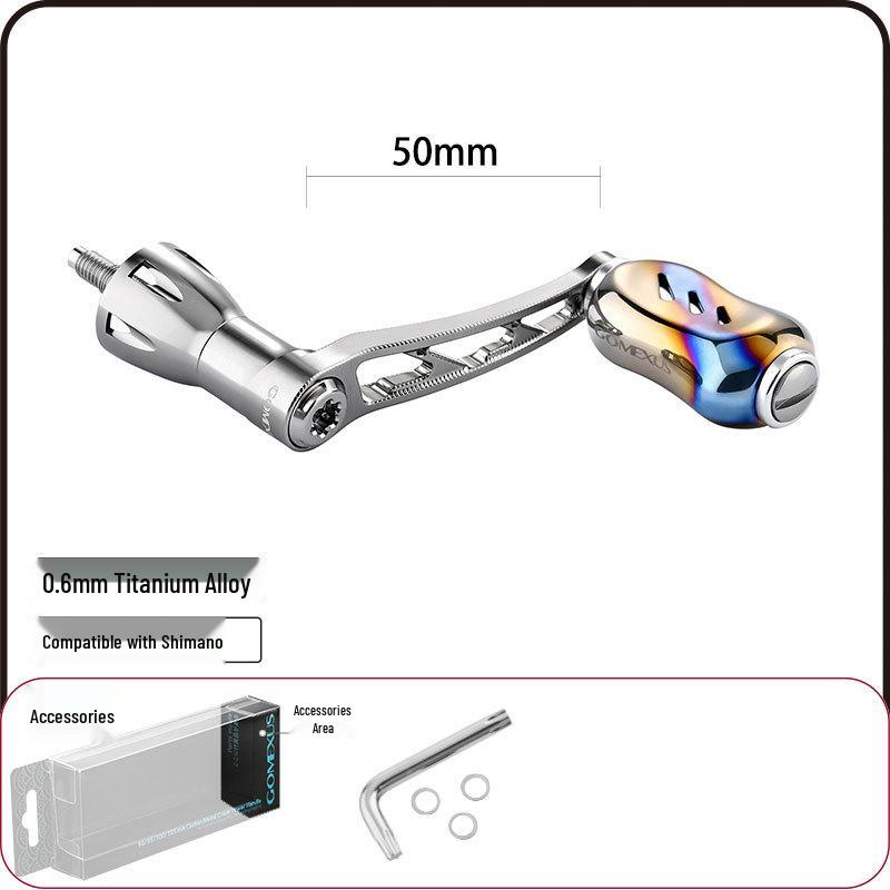 Gomexus Spinning Reel Handle Modification: Single Rocker Arm Balance Bar for Lure Reels (Wan Kuis EXIST Accessories)