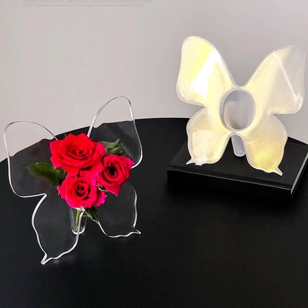 Ins Stil Modern Minimalistisch Acryl Schmetterling Vase Arrangement Dekoration Blume Acryl Wohnzimmer W6J9