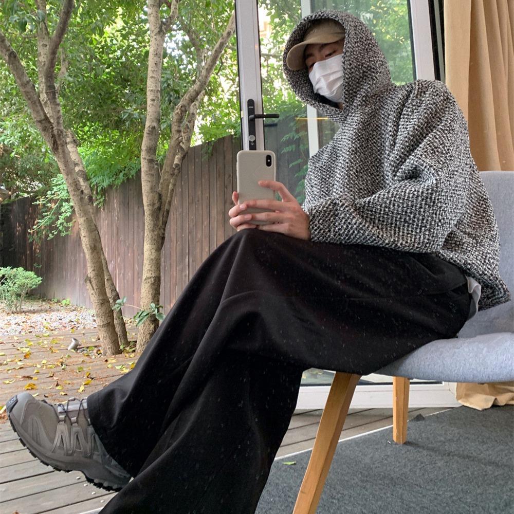 Винтажная текстура с капюшоном толстовка женская 2024 осень Y2k свободные длинные рукава — фото 16