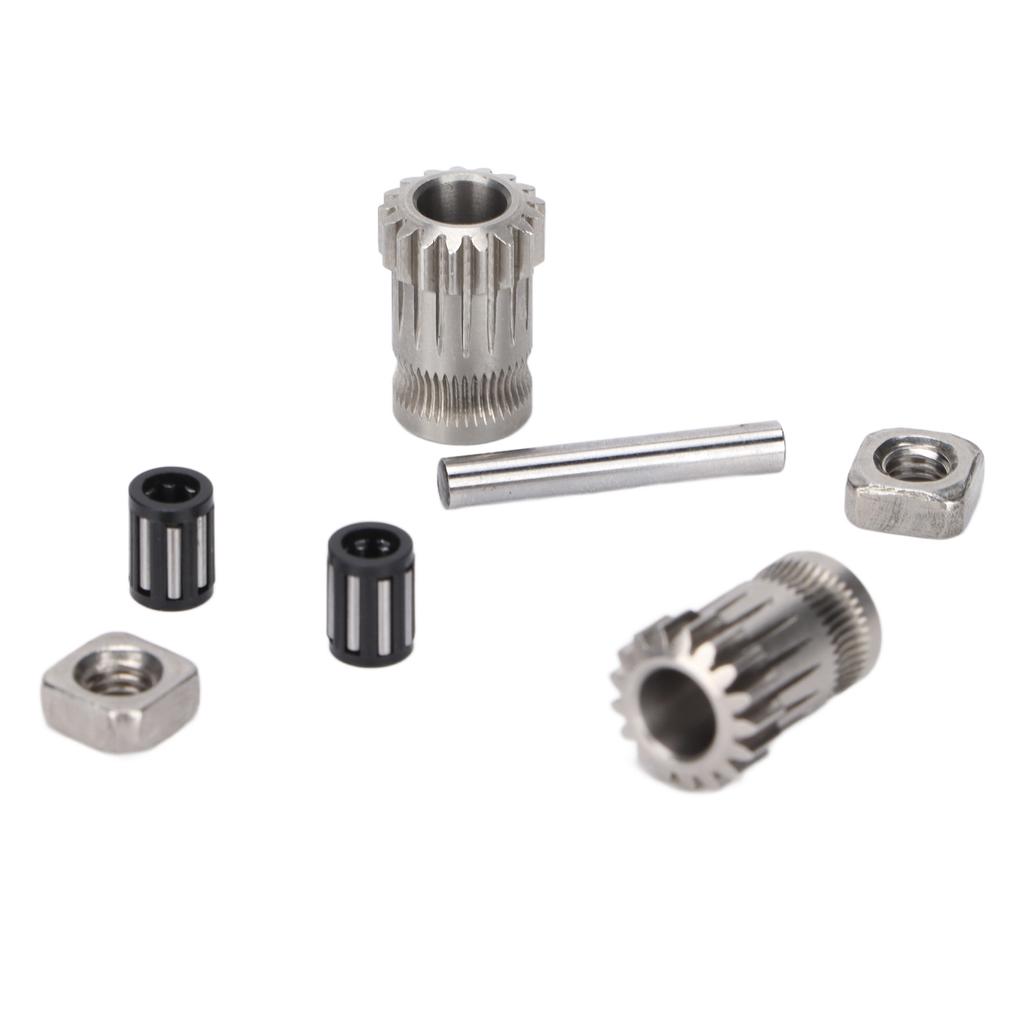 Extrusion Wheel Kit Hardened Steel Extruder Driving Gear Parts 3D Printer Accessories for Prusa I3