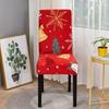 Christmas Cartoon Chair Cover Elastic Festival Party Dining Chairs Stool