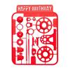 Fisherman's Birthday Greeting Card 3D Printed Greeting Card with Detachable Fishing Accessories Happy Birthday Card Gift for Fishing Enthusiasts