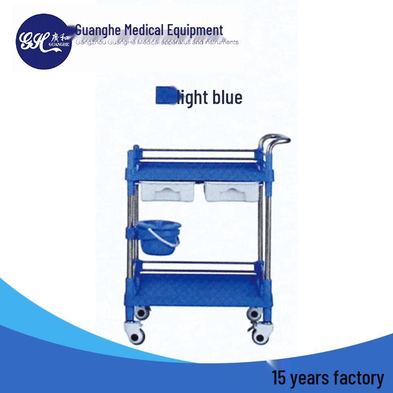 ABS Stainless Steel Small Hospital Storage and Beauty Trolley