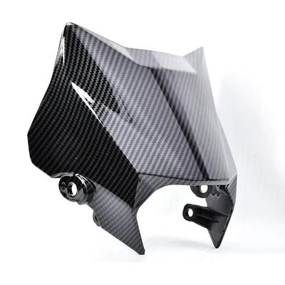 For Surron Ultra Bee Carbon Fiber Front Headlight Fender Water Transfer Glossy Parts for SURRON Headlight Mudguard Motorcycles