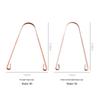 Pure Copper U-Shaped Tongue Scraper - Bad Breath Remover & Oral Care Tool