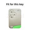 For Renault Laguna Espace 3Buttons Card Holder Remote Control Car Key Silicone Case Shell Fob Holder Protector