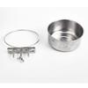 Stainless Steel Anti-Spill Hanging Pet Food Bowl for Cats & Dogs