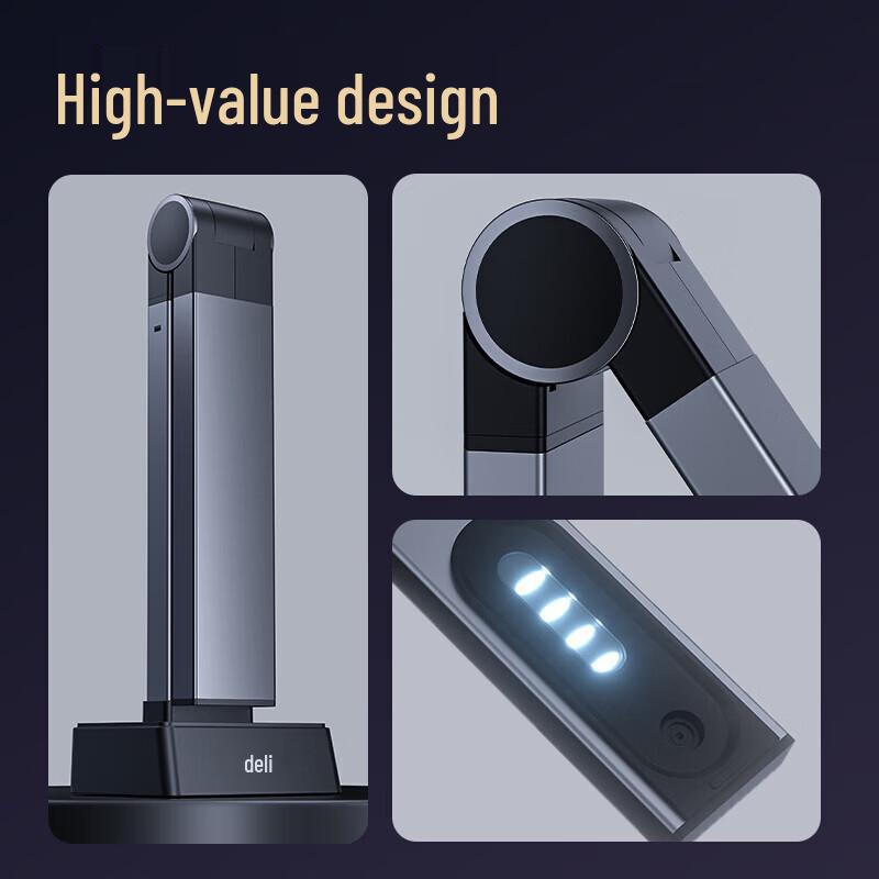 Deli 18MP High-Speed Document Camera Scanner CN Plug (adapter Included)