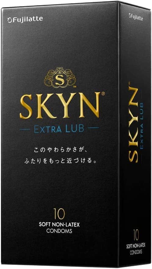 Skyn Skin IR Condom Lubricating Jelly Increased Type Pain Relief Extra Lub 10 Pieces X 3 Box Set Case Set