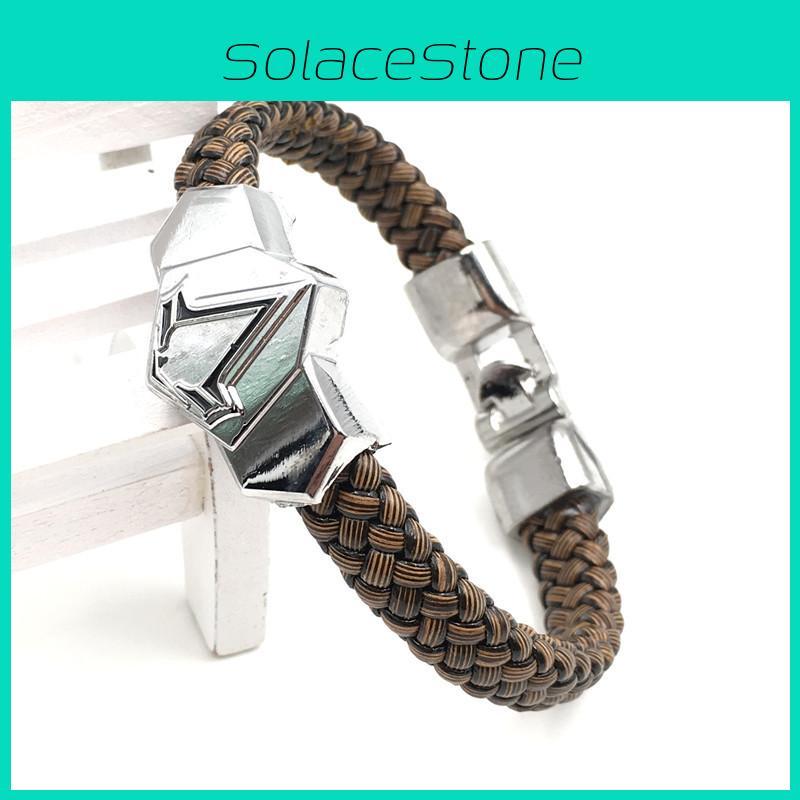 Naruto Anime Ninja Unisex Alloy Bracelet Electroplated Leaf Design Fan Collectible Travel Souvenir Corporate Gift