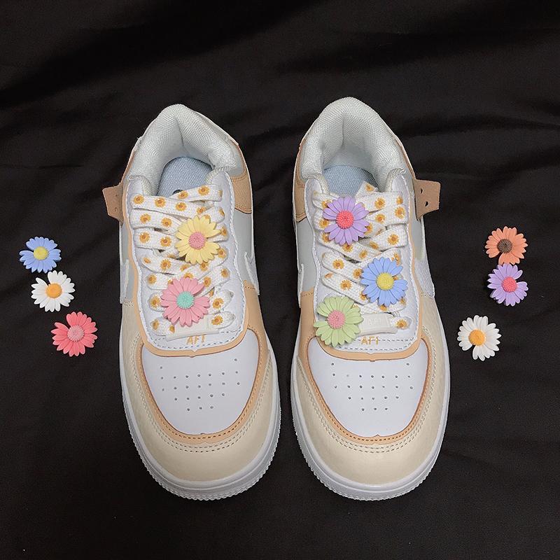 1pcs DIY Flowers Shoe Buckle Girls And Children's DIY Shoes Accessories Trend Creative Shoelaces Decorative Shoes Accessories