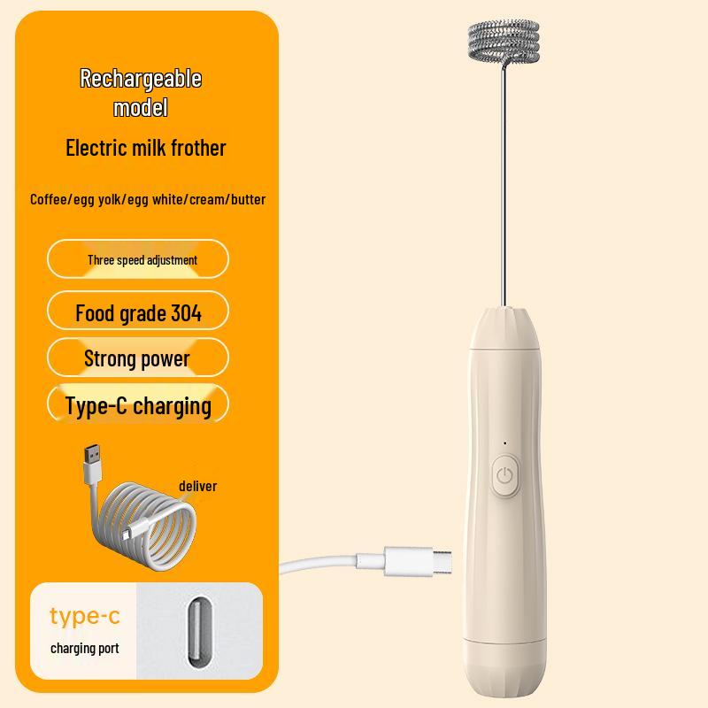 Kompakter Mini-Twill Tragbarer Milchaufschäumer & Sahnebereiter