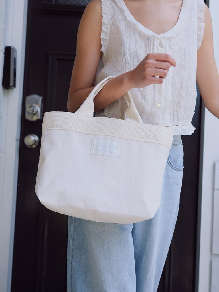 Baie Oud Baie Oud Canvas Tote Bag_Ecru