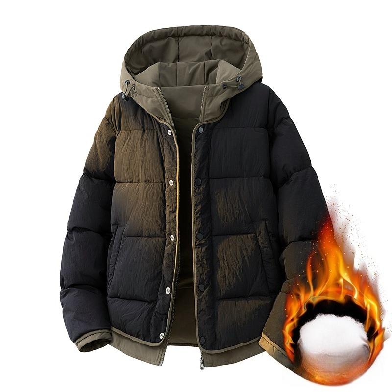 

Men s Autumn Winter Cotton Coat Windproof Thick Warm Cotton Padded Jacket Y2k Male Casual Outwear Parkas 2XL