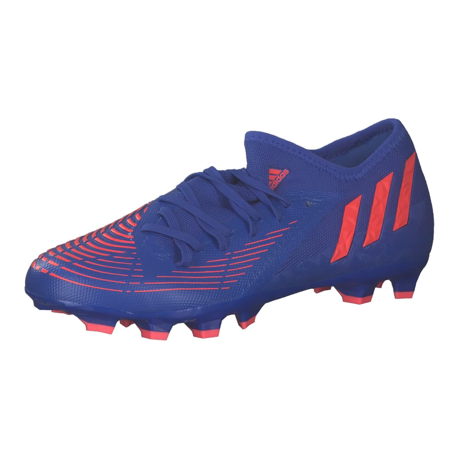 

Adidas Predator Low HG LSC53 soccer Blue size for soil and artificial model worn by Takumi Minamino and Mana Edge.3 cleats, Hi-Res Blue/Turbo/Hi-Res