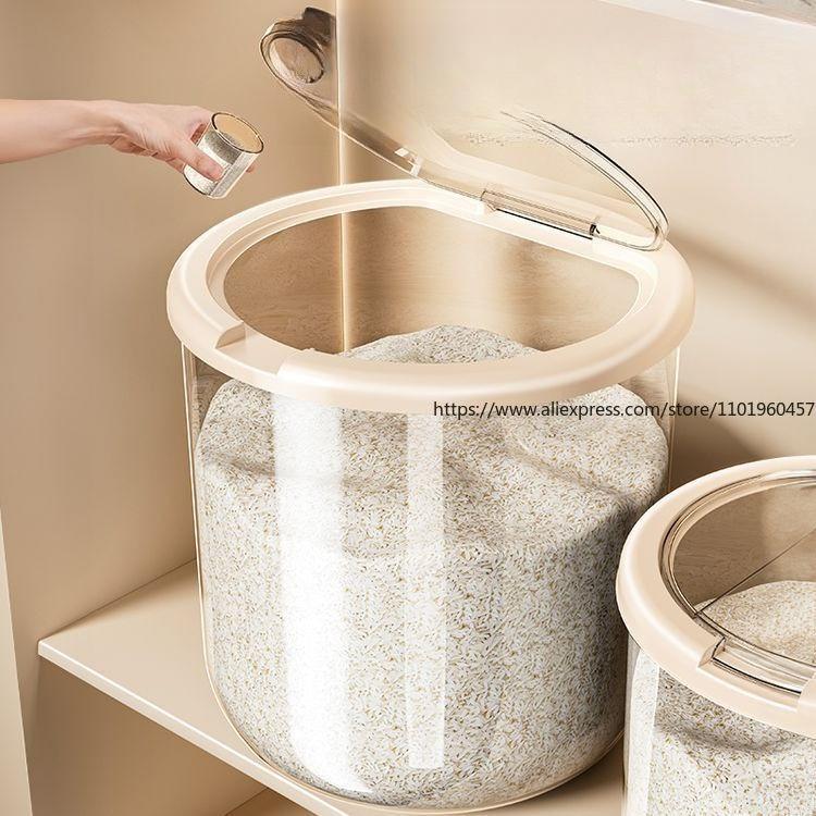 Airtight Insect-proof Rice Bucket for Home Moisture-proof Rice Jar Flour Storage Can Grain Storage Container Rice Box