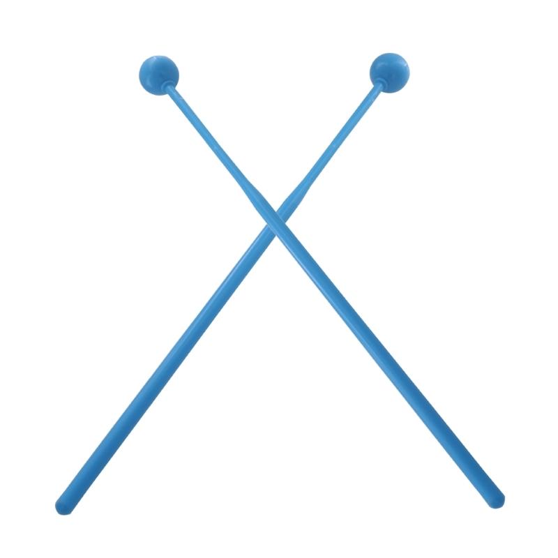 1 Pair ABS Handle Plastic Ball Drumstick Marimba Mallet Percussion Musical Instrument Accessories Beginner Training Kits