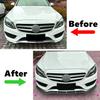 Front Bumper Lip Spoiler Splitter For Mercedes-Benz C-Class W205 C180 C200 C260 AMG 2015-2018 Diffuser Body Kits