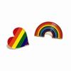 Geometric Arc Colorful Rainbow Stripe Creative Brooch for Women Brooches Pin Badges Alloy Backpack Icons Girls Jewelry Gift