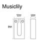 Musiclily Pro 10.5mm Stainless Steel Guitar Bridge Saddles for ST Strat/TL Telecaster Electric Guitars, Original Color (Set of 6)