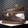 Men's Shoes Crocodile Pattern Genuine Leather Man Oxford Shoes Lace Up Men Casual Fashion New Comfortable Office Shoes Footwear