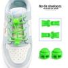 Reflective No-Tie Elastic Shoelaces for Running, Sports, Hiking - Quick and Easy for Lazy and Active Individuals