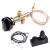 Heavy Duty Brass Fire Pit Control Valves Set with Push Button Igniter Quick Attach Replacement Knob for Outdoor Grill