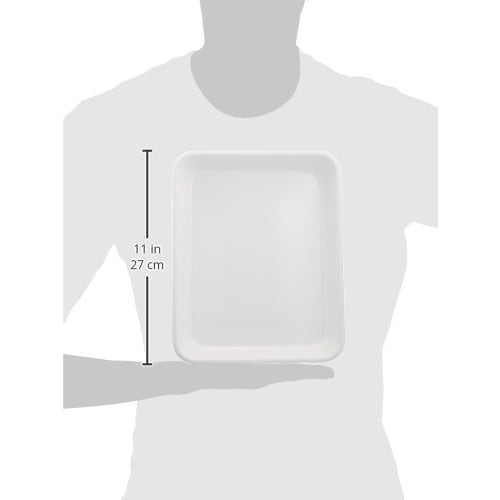 Nodahoro Enamel Cooking Tray, Heat-Resistant, 18-Piece Capacity, 26.6 x 21.2 x 3.8 cm, White, Made in Japan, VA-18W