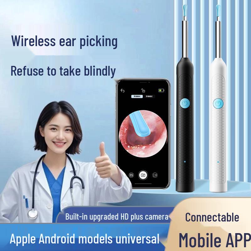 Bluetooth Luminous Ear Cleaning Endoscope for Kids - Smart Visual Ear Tool