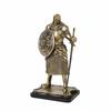 Metallic-LookLook Medieval Knight Figurine Nordic with Buckler