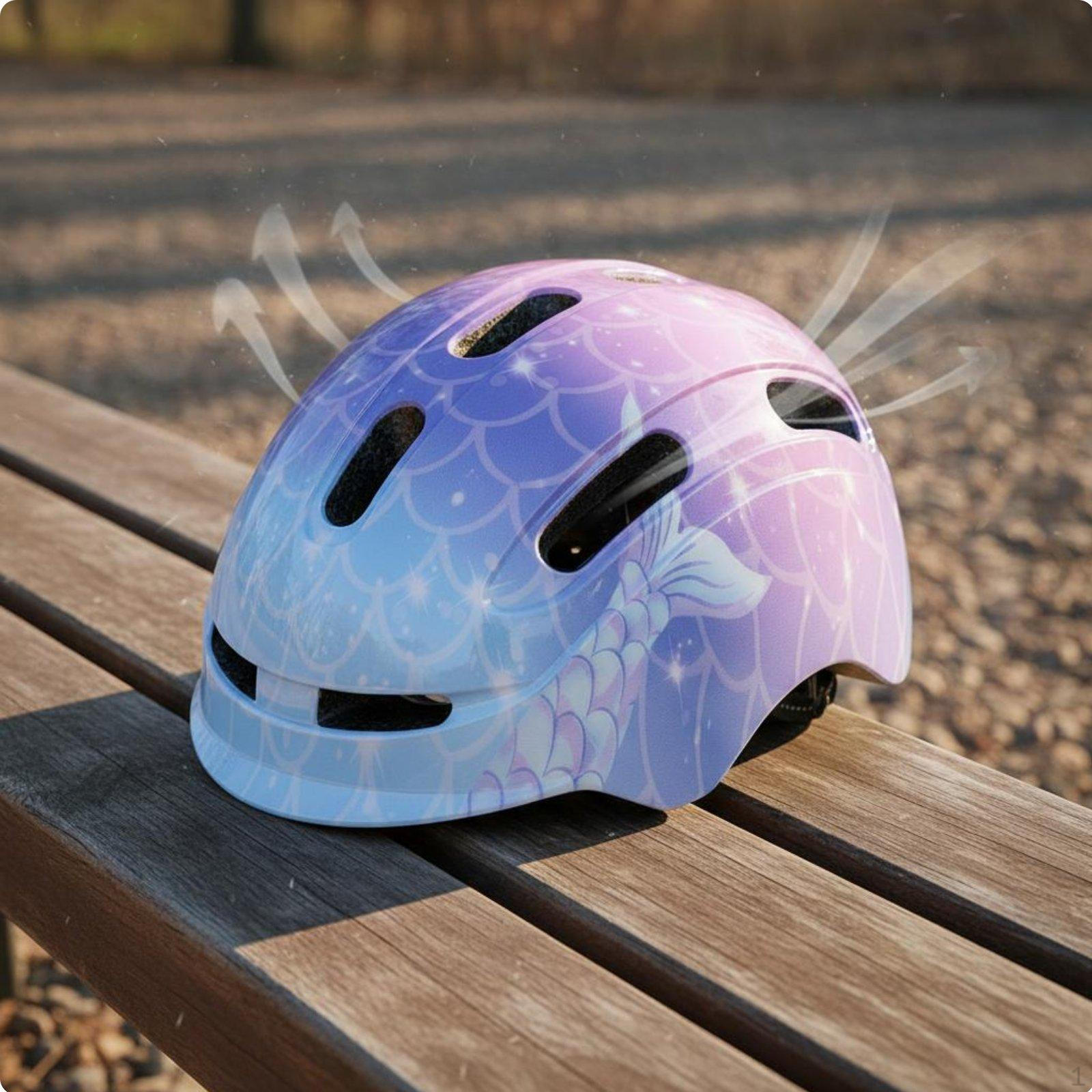 Kids Bike Helmet Breathable Young Child VersatileSport Impact Resistant for Children,