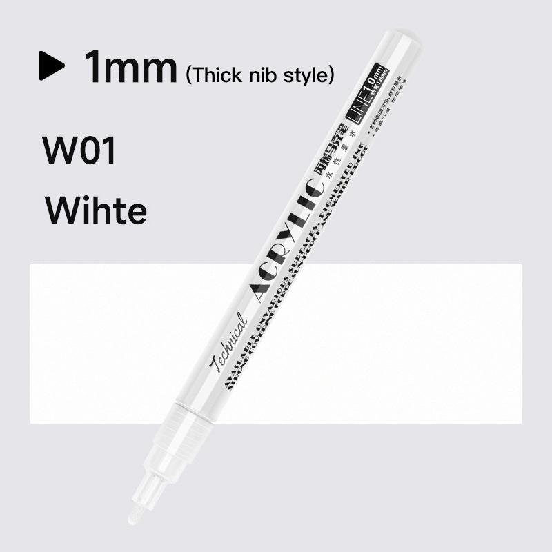 Metallic Marker Pen 0.7/1.0 mm Extra Fine Acrylic Gold Silver Color Pen Back to School Supplies Highlighter Marker DIY Painting