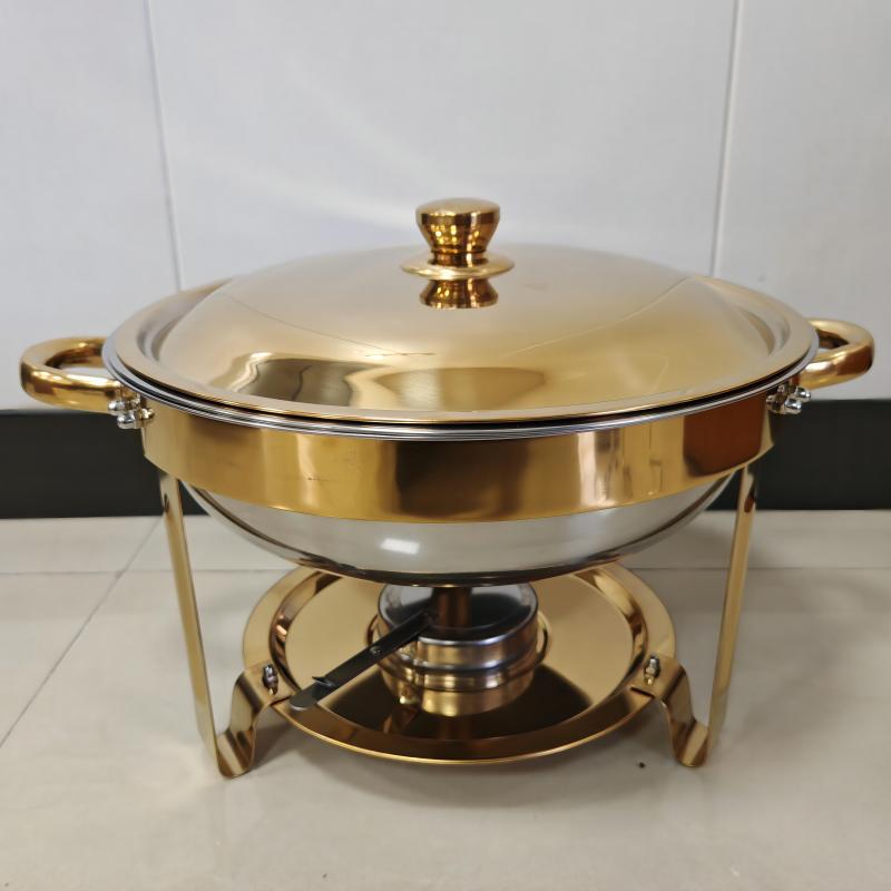 Stainless Steel Chafing Dish Buffet Set with Alcohol Burner