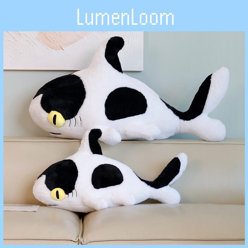 Adorable Cow Shark Plush Toy Perfect For Cuddling And Sleep With Soft Filling