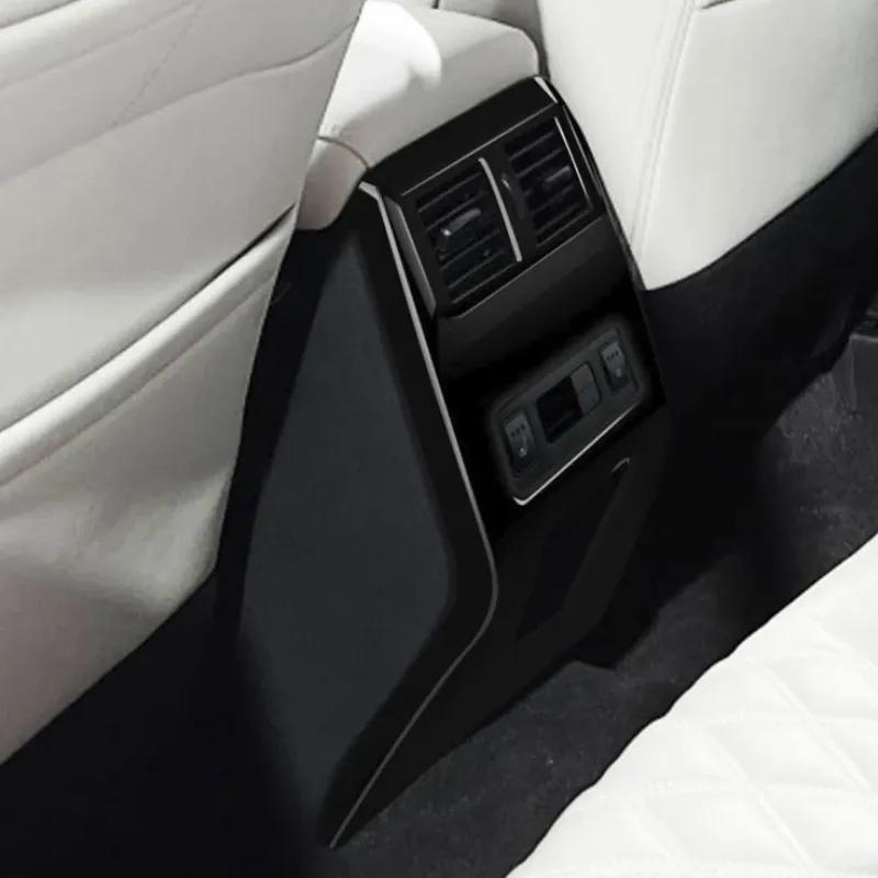 For Mitsubishi outlander   2024 ABS back Rear Seat Air Condition Vent Anti kick board Cover Trim Decoration Accessories