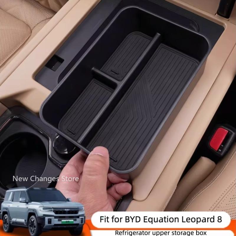 For BYD Denza B8 2025 2026 Car Upper Armrest Box Storage Box Upper Storage Box Of Refrigerator Auto Interior Modify Accessories