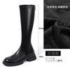 2025 men knehøye støvler ridestøvler tynne elastiske støvler tykksålede høye støvler høst- og vinterstøvler dame
