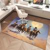 1Pc Cowboy Print Rug - home decoration Carpet For Living Room Bedroom Flooring Computer Chair Area Rug