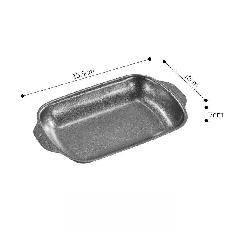 

BEPAN 1PC Vintage Stainless Steel Snack Plate Restaurant BBQ Fried Chicken Tableware Kitchen Tools Household Supplies