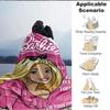 1 vnt. Barbie pledas, poliesterio pluošto, visų sezonų komfortas sofai, lovai, biurui, automobiliui, stovyklavimui. Ideali namų puošmena ir dovana, biuro komfortas