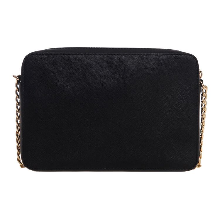 Michael Kors MK Jet Set Travel Letter Logo Leather Commuter Tote Crossbody Bag Women Bags Black 32S4GTVC3L-BLACK