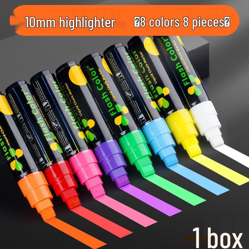 LED Fluorescent Chalk Marker Pen for Electronic Boards and Whiteboards, Water-based.