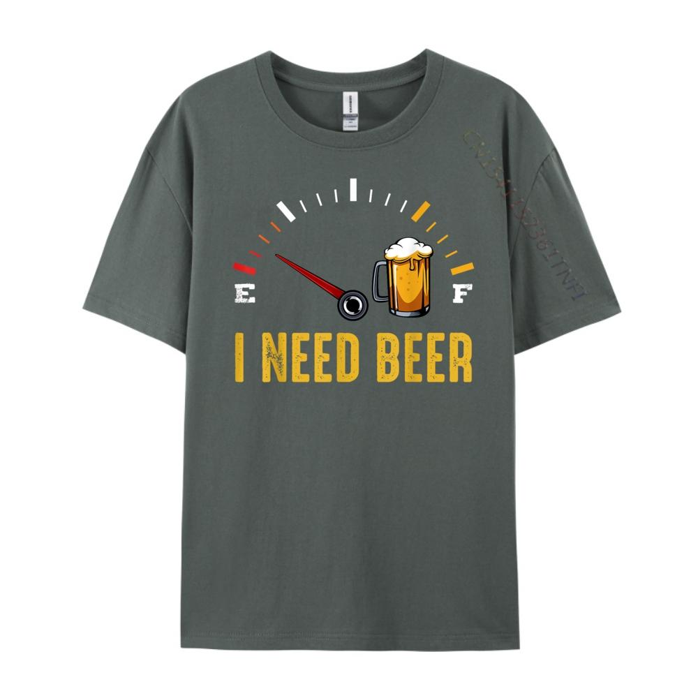 I Need A Beer Meter Alcohol Drinking Funny Brewing Hops Camisetas DURABLE Gifts For Men Punk Style