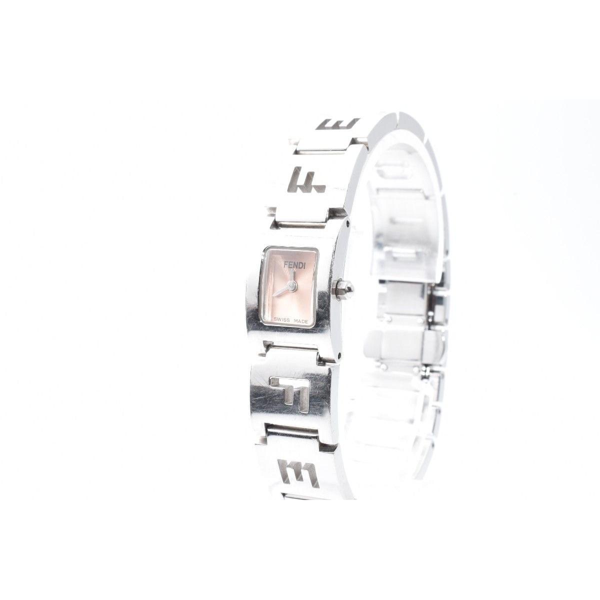 Used [Battery replaced] FENDI 3150L pink wristwatch ladies