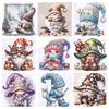 Full Embroidery Beads Printed 11CT Gnome Cross Stitch Kit Home Art Decor